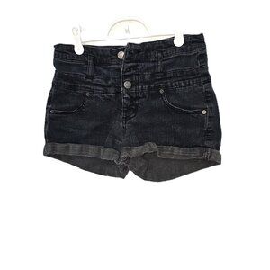 Mossimo Denim High Rise Short Womens Size 4/27 Dark Wash Super Stretch Button